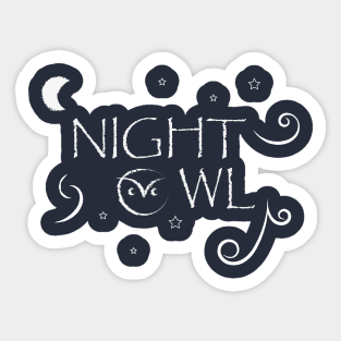 night owl Sticker